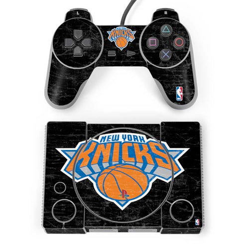 NBA New York Knicks Black Secondary Logo PlayStation Classic Bundle Skin