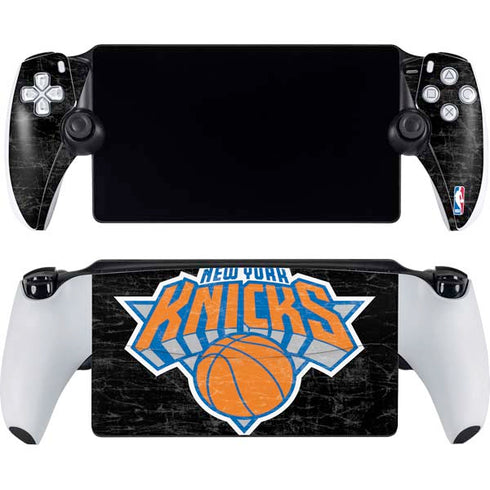NBA New York Knicks Black Secondary Logo PlayStation Portal Remote Player Skin