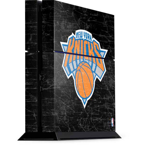 NBA New York Knicks Black Secondary Logo PS4 Console Skin
