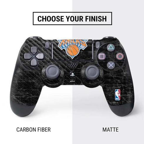 NBA New York Knicks Black Secondary Logo PS4 Controller Skin