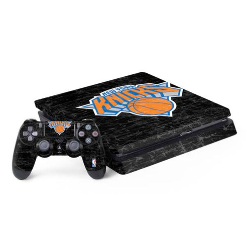 NBA New York Knicks Black Secondary Logo PS4 Slim Bundle Skin