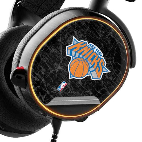 NBA New York Knicks Black Secondary Logo SteelSeries Arctis 5 Skin