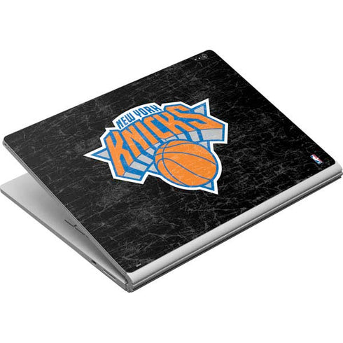 NBA New York Knicks Black Secondary Logo Surface Book Skin