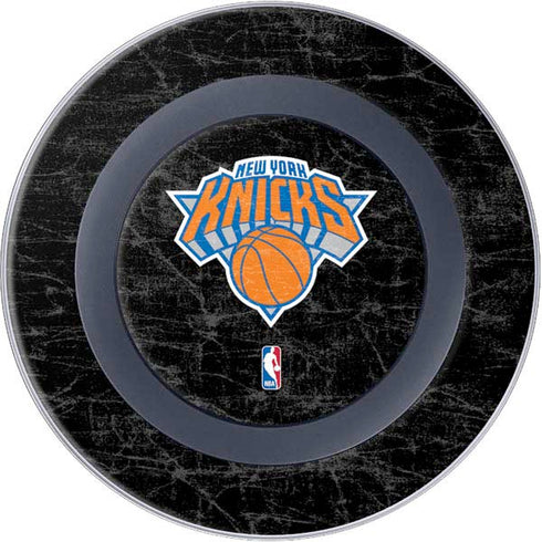 NBA New York Knicks Black Secondary Logo Wireless Charger Skin