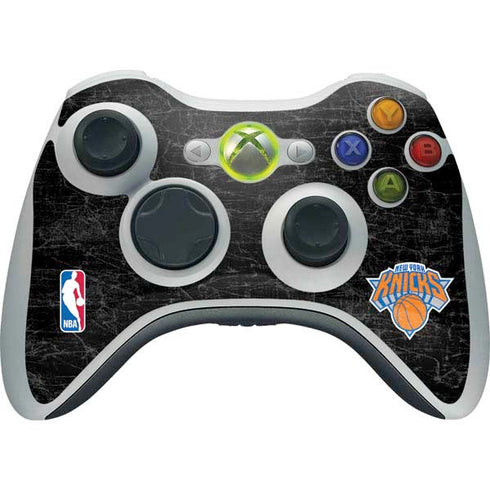 NBA New York Knicks Black Secondary Logo Xbox 360 Wireless Controller Skin
