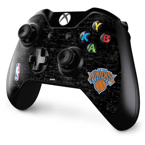 NBA New York Knicks Black Secondary Logo Xbox One Controller Skin
