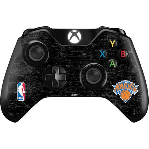 NBA New York Knicks Black Secondary Logo Xbox One Controller Skin