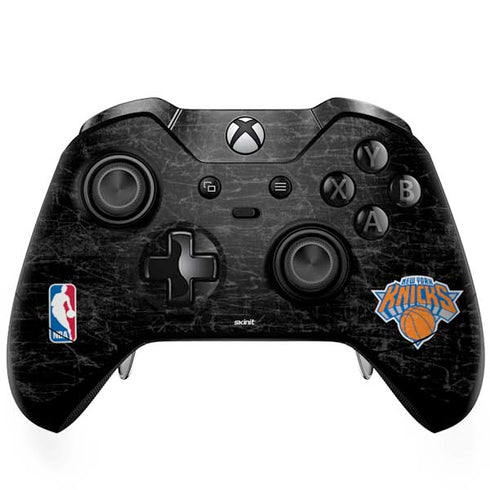 NBA New York Knicks Black Secondary Logo Xbox One Elite Controller Skin