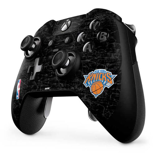 NBA New York Knicks Black Secondary Logo Xbox One Elite Controller Skin