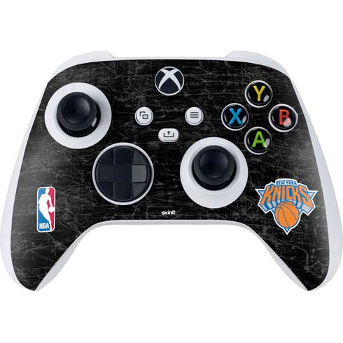 NBA New York Knicks Black Secondary Logo Xbox Series S Controller Skin