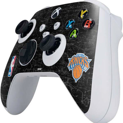 NBA New York Knicks Black Secondary Logo Xbox Series S Controller Skin