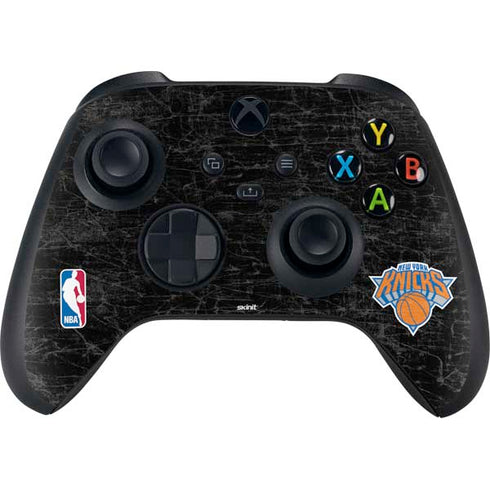 NBA New York Knicks Black Secondary Logo Xbox Series X Controller Skin