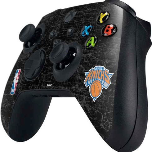 NBA New York Knicks Black Secondary Logo Xbox Series X Controller Skin