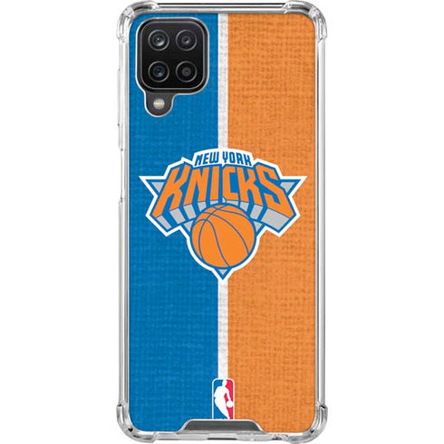 NBA New York Knicks Canvas Galaxy A12 Clear Case