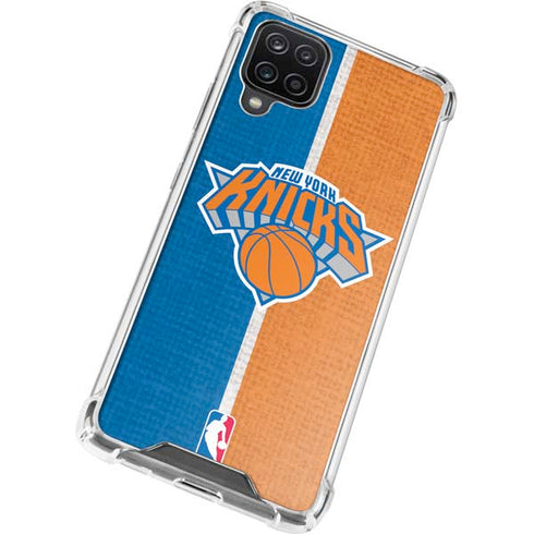 NBA New York Knicks Canvas Galaxy A12 Clear Case