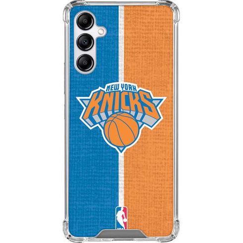 NBA New York Knicks Canvas Galaxy A14 5G Clear Case