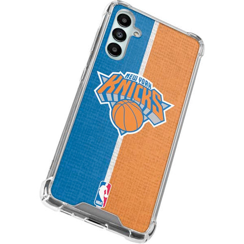NBA New York Knicks Canvas Galaxy A14 5G Clear Case