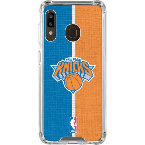 NBA New York Knicks Canvas Galaxy A30 Clear Case