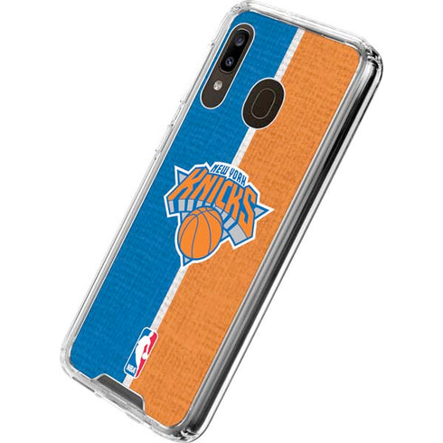 NBA New York Knicks Canvas Galaxy A30 Clear Case