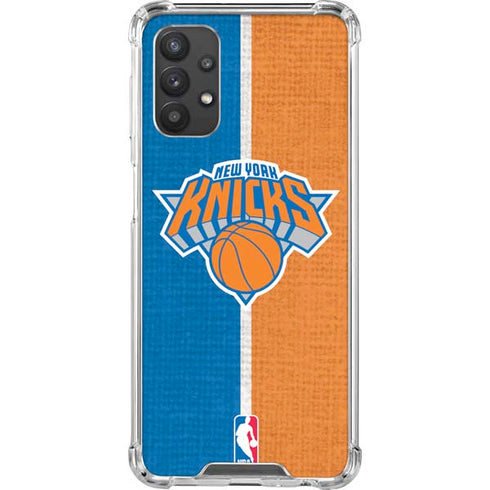 NBA New York Knicks Canvas Galaxy A32 5G Clear Case