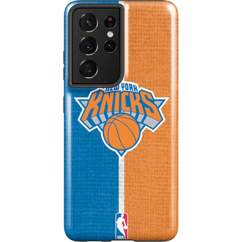 NBA New York Knicks Canvas Galaxy S21 Ultra 5G Pro Case