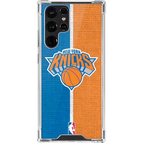 NBA New York Knicks Canvas Galaxy S22 Ultra Clear Case