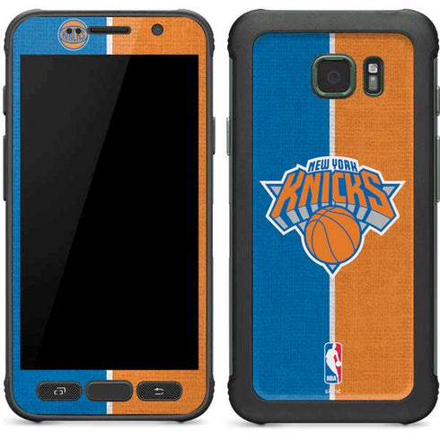NBA New York Knicks Canvas Galaxy S7 Active Skin