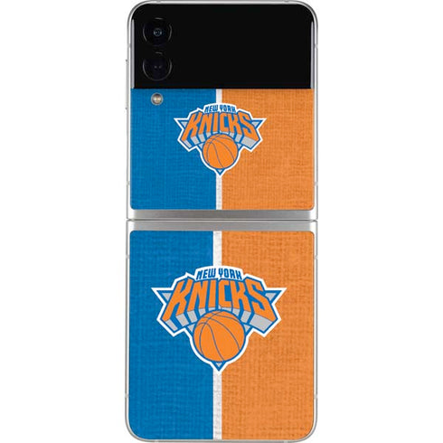 NBA New York Knicks Canvas Galaxy Z Flip3 5G Skin