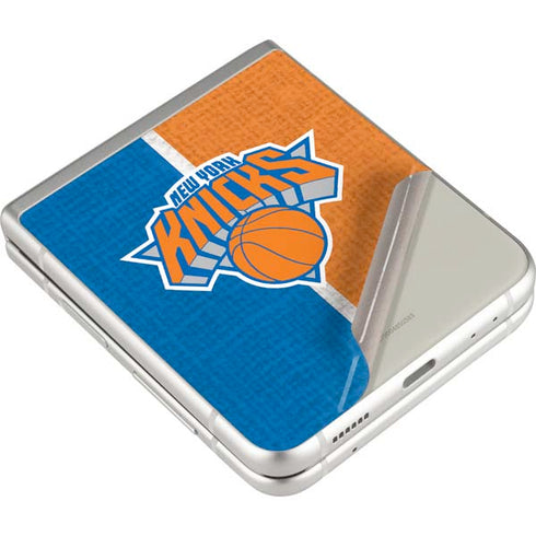NBA New York Knicks Canvas Galaxy Z Flip3 5G Skin