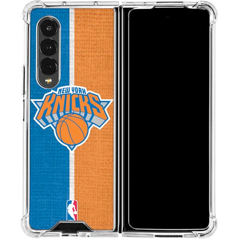 NBA New York Knicks Canvas Galaxy Z Fold4 5G Clear Case