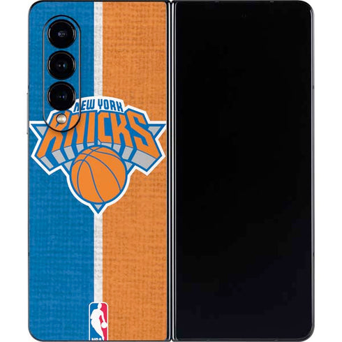 NBA New York Knicks Canvas Galaxy Z Fold4 5G Skin