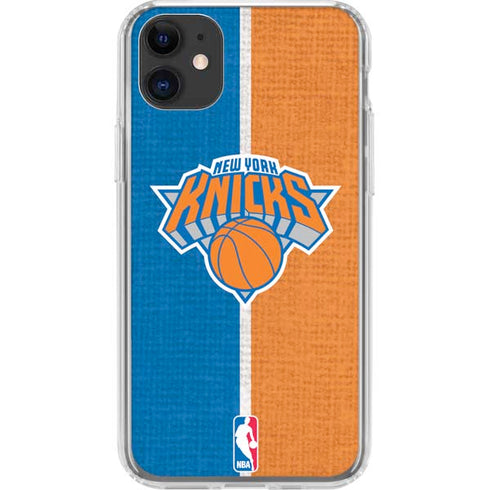 NBA New York Knicks Canvas iPhone 11 Clear Case