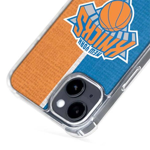 NBA New York Knicks Canvas iPhone 14 Plus MagSafe Case