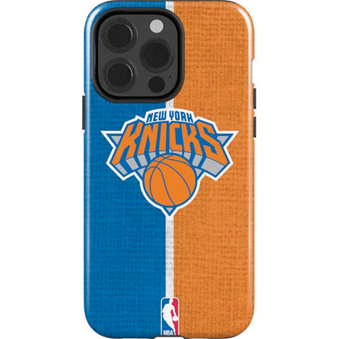 NBA New York Knicks Canvas iPhone 15 Pro Impact Case