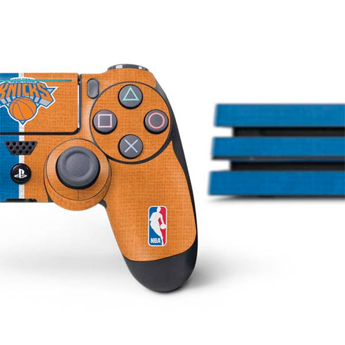 NBA New York Knicks Canvas PS4 Pro Bundle Skin