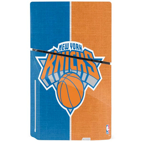 NBA New York Knicks Canvas PS5 Slim Disk Bundle Skin