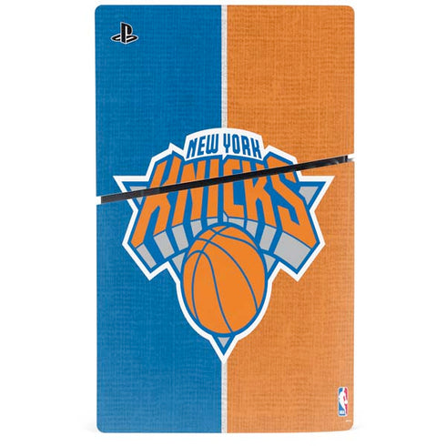 NBA New York Knicks Canvas PS5 Slim Digital Edition Bundle Skin