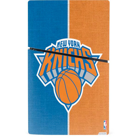 NBA New York Knicks Canvas PS5 Slim Digital Edition Bundle Skin