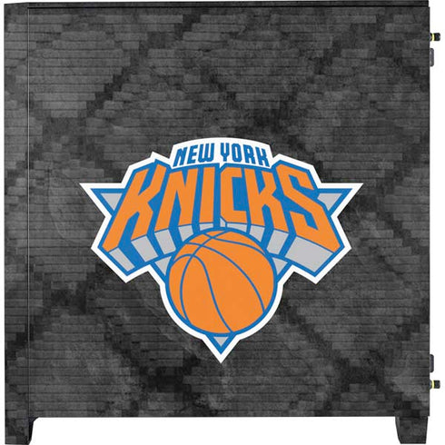NBA New York Knicks Dark Rust Corsair 4000D Tempered Glass Mid-Tower ATX Case Skin