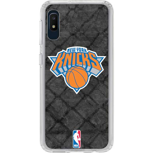 NBA New York Knicks Dark Rust Galaxy A10e Clear Case