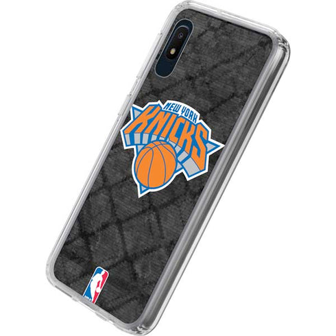 NBA New York Knicks Dark Rust Galaxy A10e Clear Case