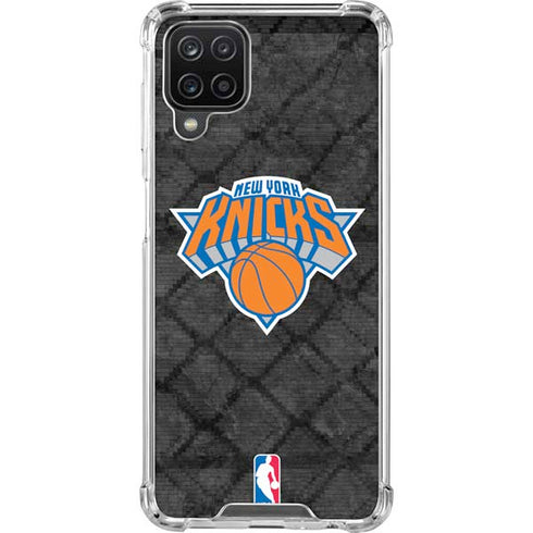 NBA New York Knicks Dark Rust Galaxy A12 Clear Case