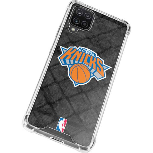 NBA New York Knicks Dark Rust Galaxy A12 Clear Case