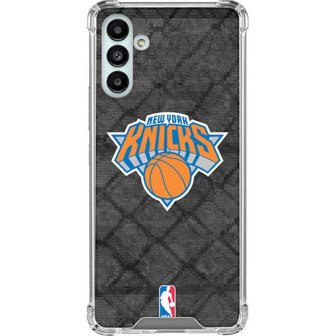 NBA New York Knicks Dark Rust Galaxy A13 5G Clear Case
