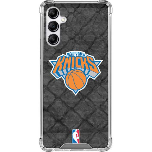 NBA New York Knicks Dark Rust Galaxy A14 5G Clear Case