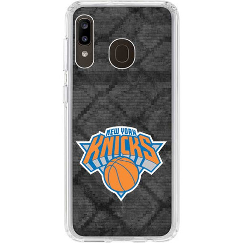 NBA New York Knicks Dark Rust Galaxy A20 Clear Case