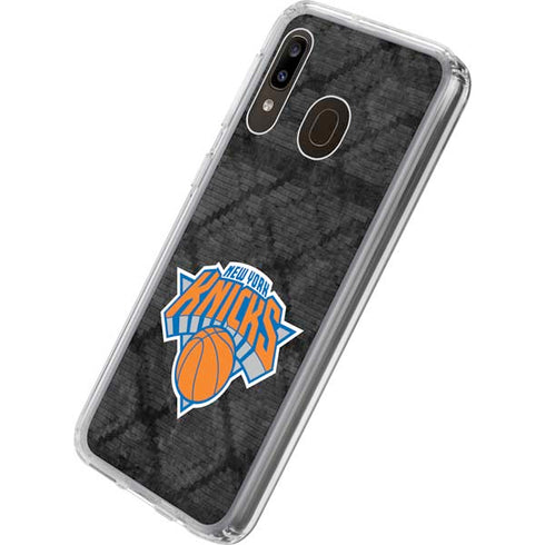 NBA New York Knicks Dark Rust Galaxy A20 Clear Case