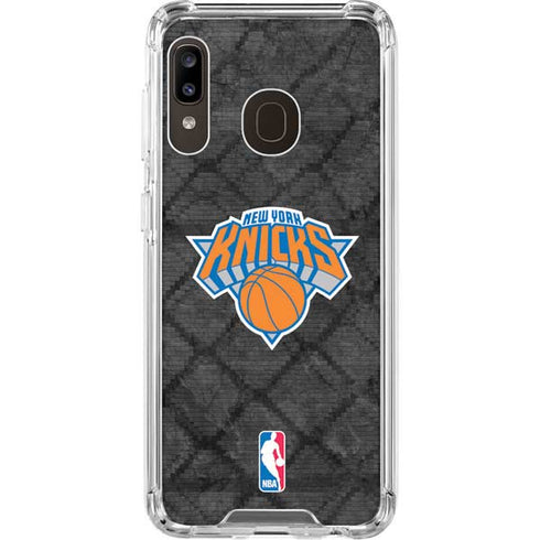 NBA New York Knicks Dark Rust Galaxy A30 Clear Case