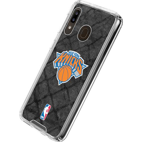 NBA New York Knicks Dark Rust Galaxy A30 Clear Case