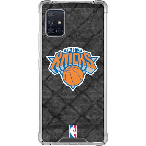 NBA New York Knicks Dark Rust Galaxy A51 5G Clear Case